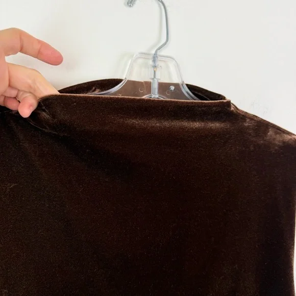 Reformation Alden Knit Dress in Chocolate Velvet Size S - Picture 5 of 14